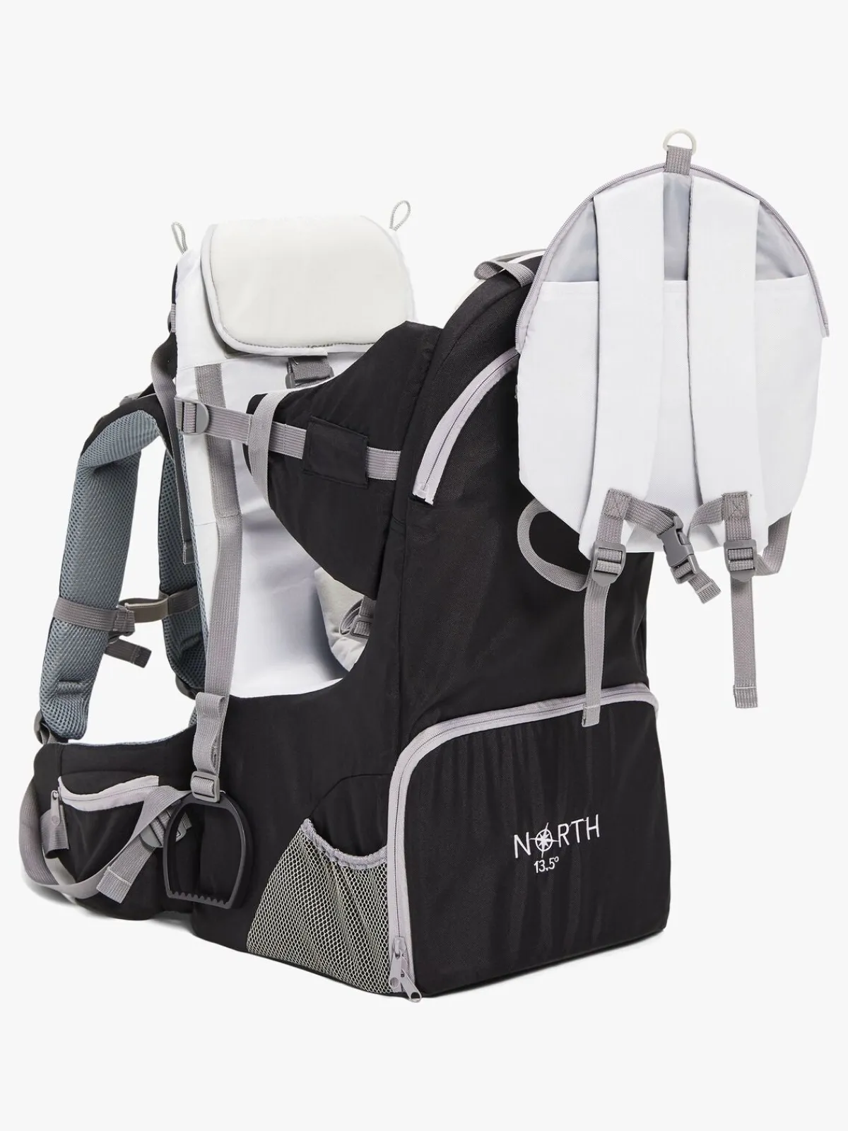 Bæreseler, Strækvikler & Bærestole|North135 North 13.5 Adventure Plus Bærestol, Sort Grå/Sort