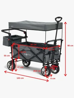 North135 Friluftsliv-North 13.5 Porter Trækvogn, Ivy Grey