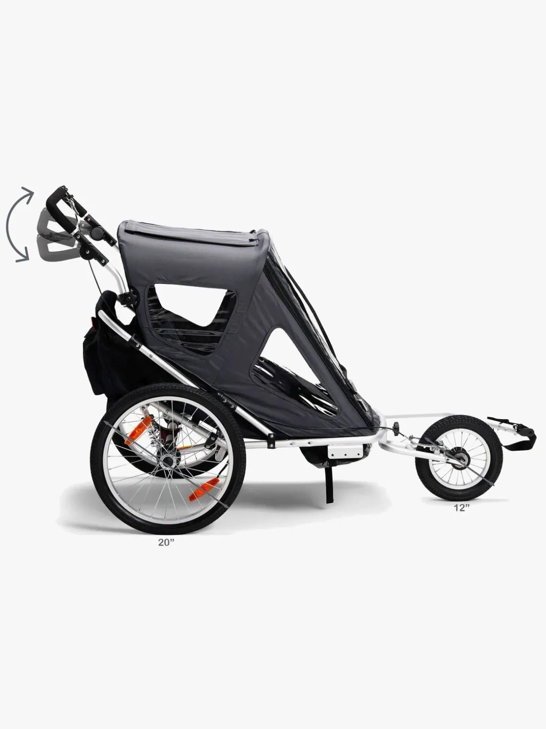 Aktivitetsvogne|North135 North 13.5 Speeder 2 Cykelanhænger, Grey Grå