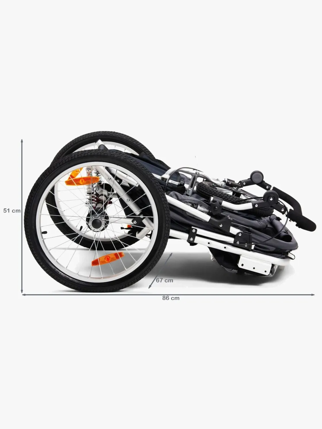 Aktivitetsvogne|North135 North 13.5 Speeder 2 Cykelanhænger, Grey Grå