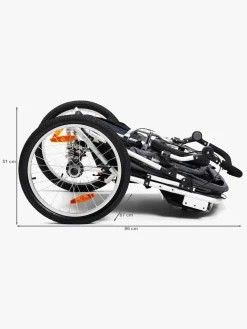 North135 Aktivitetsvogne-North 13.5 Speeder 2 Cykelanhænger, Blue