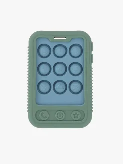 Nuby Babylegetøj-Phone Popper Bidelegetøj, Grøn/Blå