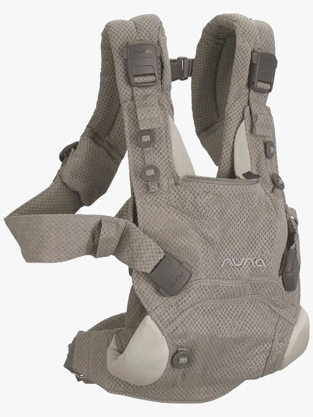 Bæreseler, Strækvikler & Bærestole|Nuna Cudl Click Bæresele, Fog Beige/Grå