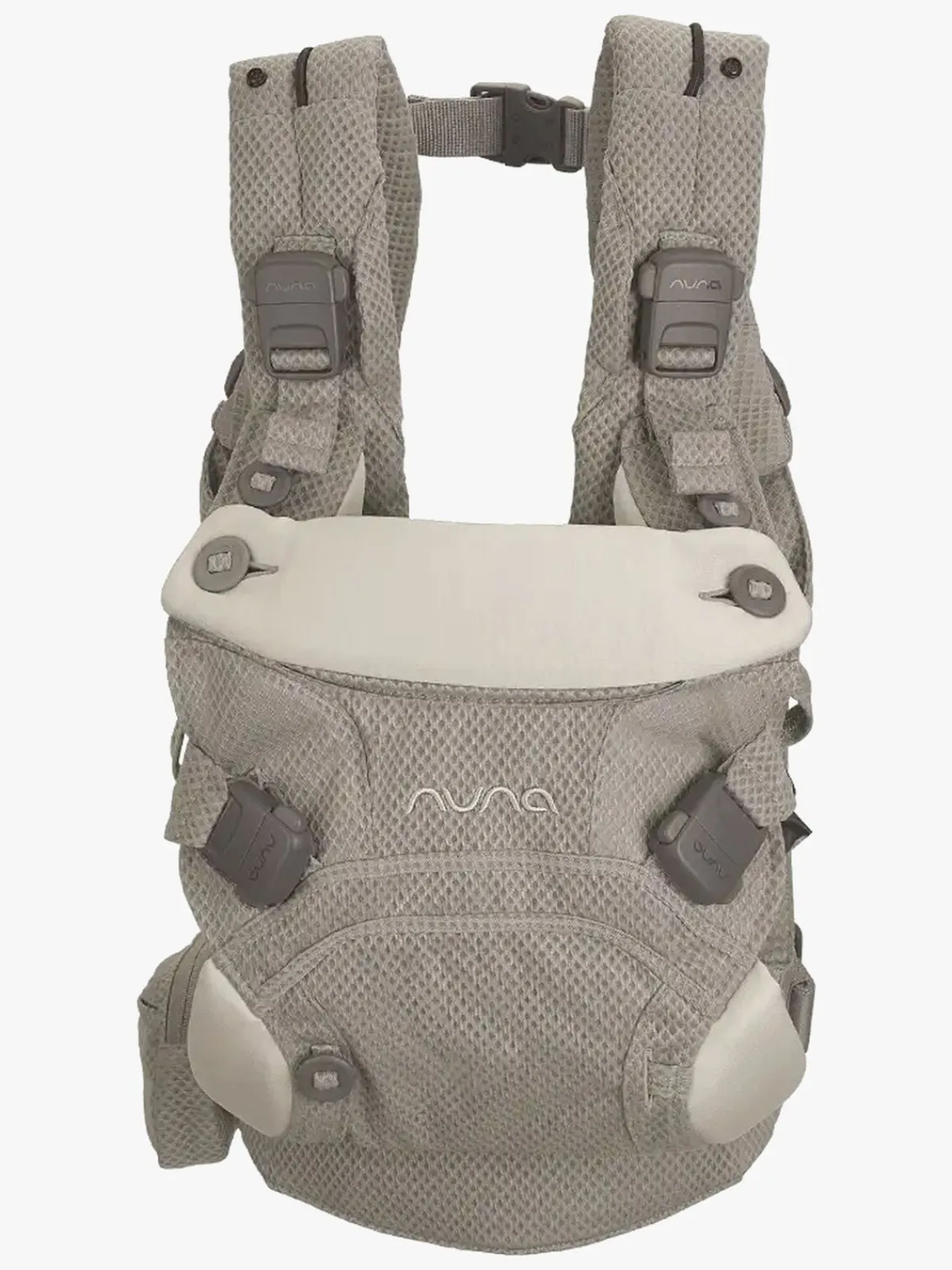 Bæreseler, Strækvikler & Bærestole|Nuna Cudl Click Bæresele, Fog Beige/Grå