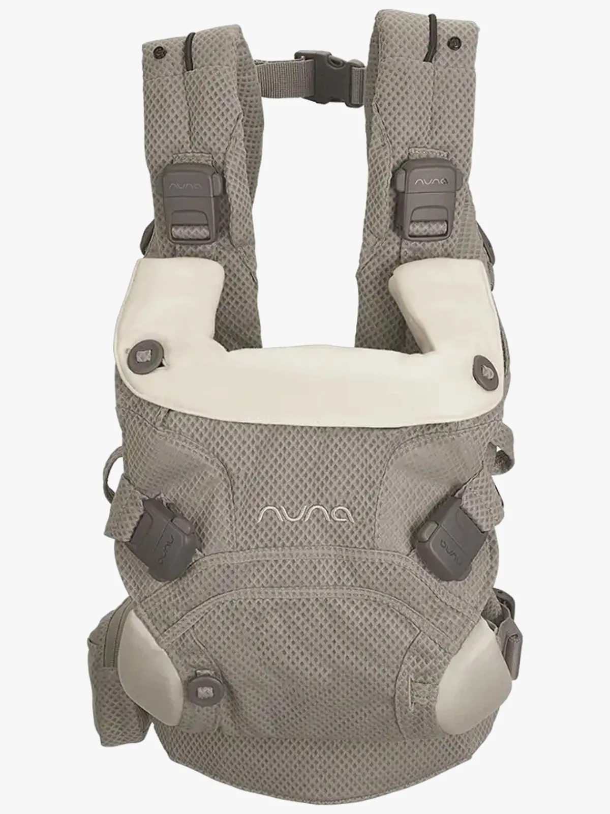 Bæreseler, Strækvikler & Bærestole|Nuna Cudl Click Bæresele, Fog Beige/Grå