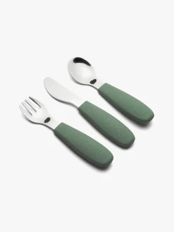 Spisetid|nuuroo Jana Bestiksæt 3-pak, Dusty Green Grøn