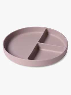 Spisetid|nuuroo Mingo Opdelt Tallerken Silikone, Woodrose Lyserød