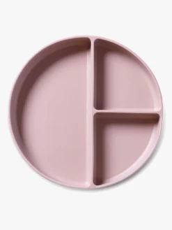 Spisetid|nuuroo Mingo Opdelt Tallerken Silikone, Woodrose Lyserød