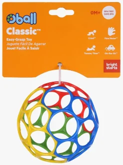 Oball Babylegetøj-Classic Bold, Gul/Grøn/Blå/Lilla