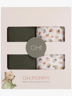 Børn OhPoppy Interiør-Oh, Poppy! Holly Stofble 2-Pak, Fresh Vanilla/ Forest Green