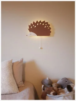 Børn OhPoppy Lamper & Belysning-Oh, Poppy! Thea The Hedgehog Væglampe