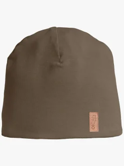 Børn OICANWear Tilbehør-OICAN Wear  Fleeceforet Hue med Hovedbeskyttelse, Taupe