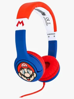 Elektronik & Media|OTLTechnologies OTL Super Mario Junior On-Ear 85Db Høretelefoner Mario Blå/Hvid