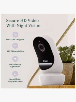 Sikkerhed|Owlet Dream Sock Babyalarm inkl. Cam 2, Dusty Rose Lyserød