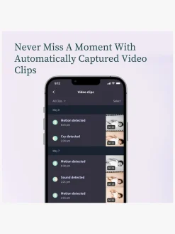 Sikkerhed|Owlet Dream Sock Babyalarm inkl. Cam 2, Dusty Rose Lyserød