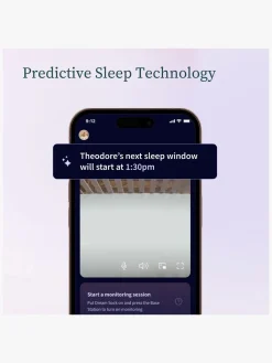 Sikkerhed|Owlet Dream Sock Babyalarm inkl. Cam 2, Dusty Rose Lyserød