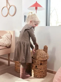 Opbevaring|OYOY Bear & Rabbit Opbevaringskurv 2-pak, Nature