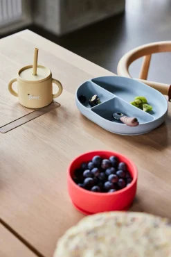 Spisetid|OYOY Enkei Tallerken Silikone, Dusty Blue Blå