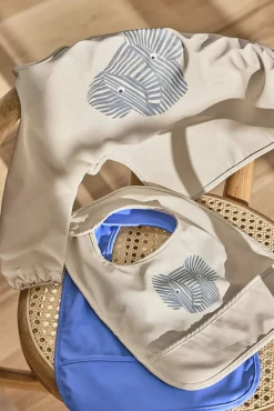 Spisetid|OYOY Erik Elefant  Langærmet Hagesmæk, Beige