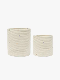 Børn OYOY Opbevaring-Konfetti Cotton Rope Kurve 2-pak