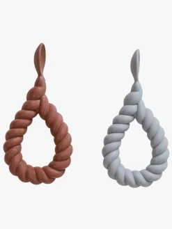 Spisetid|OYOY Mellow Ske med Håndtag 2-pak, Dusty Blue Blå