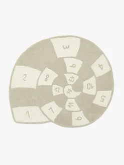 Gulvtæpper|OYOY Mini Nautilus Hopscotch Gulvtæppe 100x112, Clay/Offwhite Beige