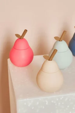 Spisetid|OYOY Pear Sugerørskop, Cherry Red Rød