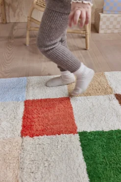 Gulvtæpper|OYOY Skak Gulvtæppe 48x80, Multi