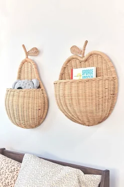 Børn OYOY Børnemøbler-Vægkurv Apple, Nature