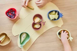 OYOY Spisetid-Yummy Strawberry & Cherry Skål, Cherry Red/Nutmeg