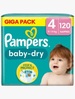 Pampers Pleje & Hygiejne-Baby-Dry Bleer Str. 4 9-14 kg 120-pak