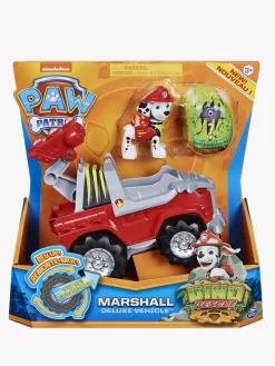 Legetøjsfigurer|PawPatrol Paw Patrol Dino Rescue Køretøj  m. Figur Marshall Rød/Grå