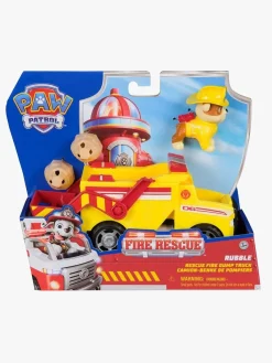 PawPatrol Legetøjsfigurer-Paw Patrol Fire Rescue Transportmiddel Rubble