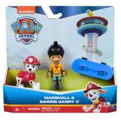 Legetøjsfigurer|PawPatrol Paw Patrol Hero Pup Sæt Daring Danny og Marshall