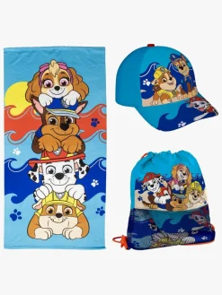 Uv & Strand|PawPatrol Paw Patrol Sæt med Kasket , Håndklæde & Gymnastikpose