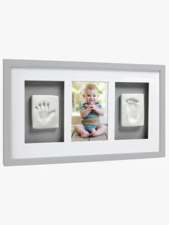 Interiør|Pearhead Babyprints Deluxe Ramme Trippel, Grå Grå