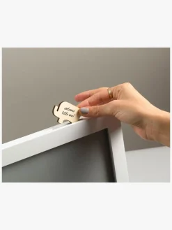 Interiør|Pearhead Little Wishes Signature Ramme, Hvid/Grå