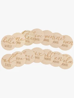 Børn Pearhead Interiør-Milepælskort Af Træ