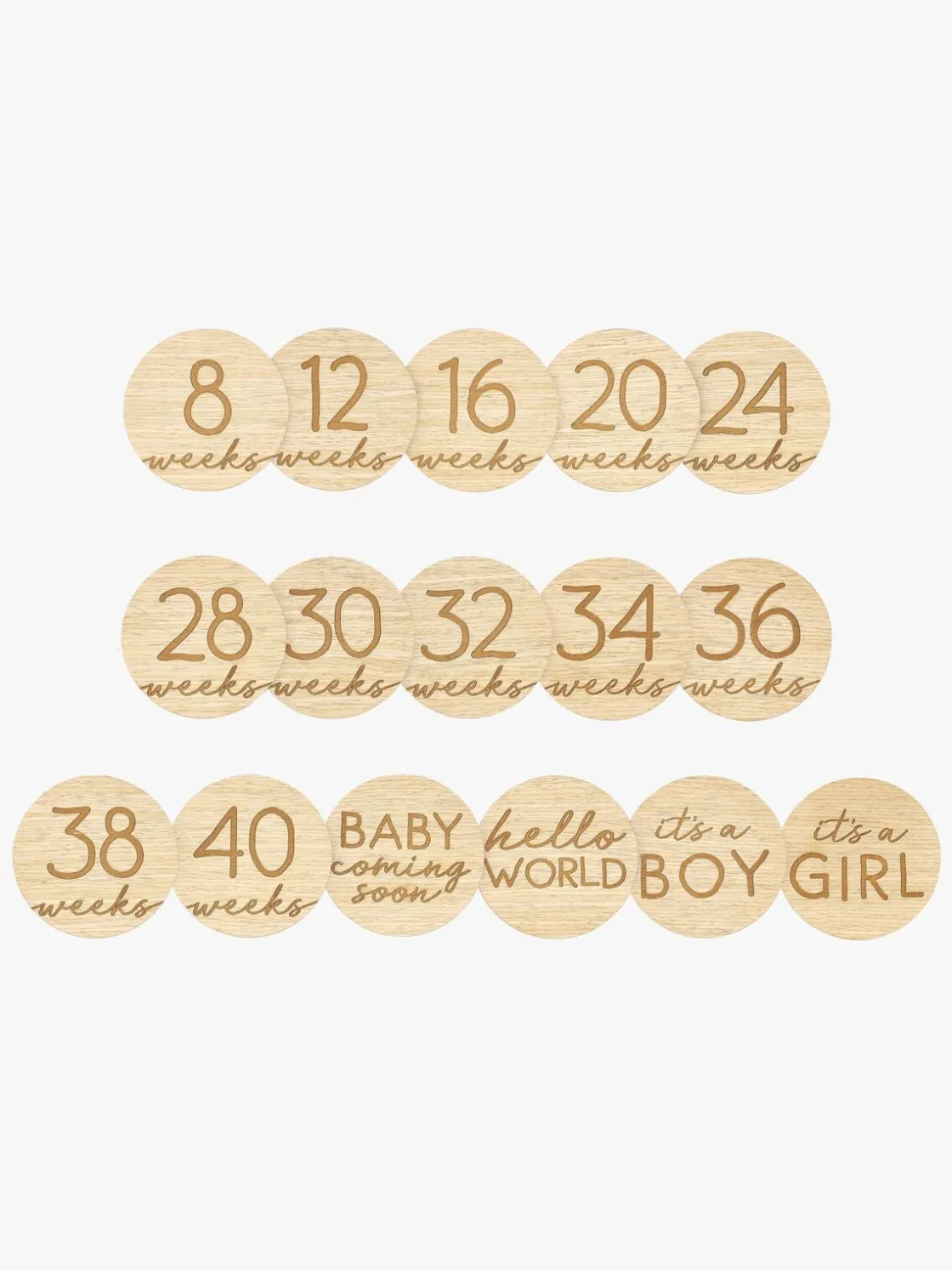 Interiør|Pearhead Pregnancy Billedkort, Træ