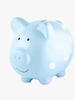 Interiør|Pearhead Sparegris Medium, Polka Dot Blue Blå