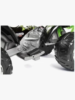 PegPerego Elbiler & -Køretøjer-PegPérego Corral T-Rex Firehjulet ATV 330W, Grøn/Sort