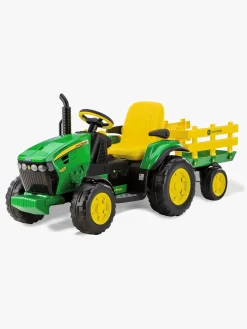 Legetøj Til Børn På 0-10 År|Elbiler & -Køretøjer|PegPerego PegPérego John Deere Ground Traktor, Grøn