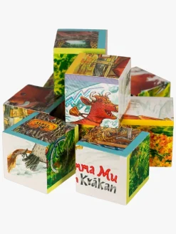 Spil & Puslespil|Peliko Mor Muh Og Krage Kubepuslespil 9 Brikker