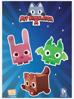 Legetøjsfigurer|Pet Simulator X Ultimate Bundle Red Treasure Chest Legesæt Series 1