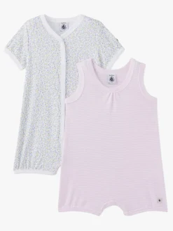 Heldragter|PetitBateau Petit Bateau Jumpsuits, Grå/Lyserød