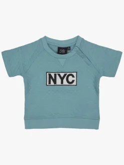 Overdele|PetitbySofieSchnoor Petit by Sofie Schnoor T-shirt NYC, Aqua Blue