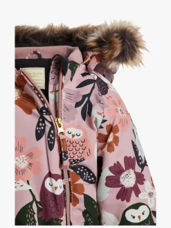 Børn PetiteCherieAtelier Flyverdragter|Overtøj-Petite Cherie Atelier Amour Babyflyverdragt, Winterowl Pale Mauve