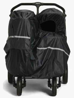 Vogntilbehør|PetiteCherie Petite Cherie Regnslag til Søskendevogn, Black Sort