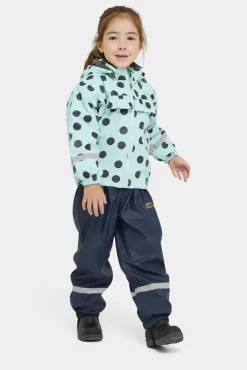 Regntøj|PetiteCherieAtelier Petite Chérie Atelier Aline Foret Regnsæt, Dots Icy Morn Blå