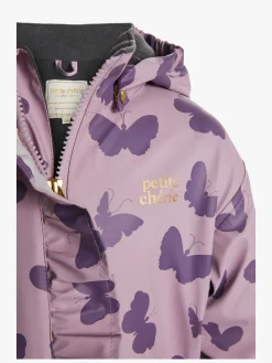 Regntøj|PetiteCherieAtelier Petite Chérie Atelier Ally Foret Regndragt, Butterfly Dawn Pink Lilla